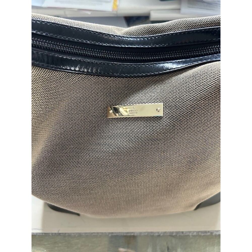 vintage gucci canvas shoulder bag - Picture 2 of 4